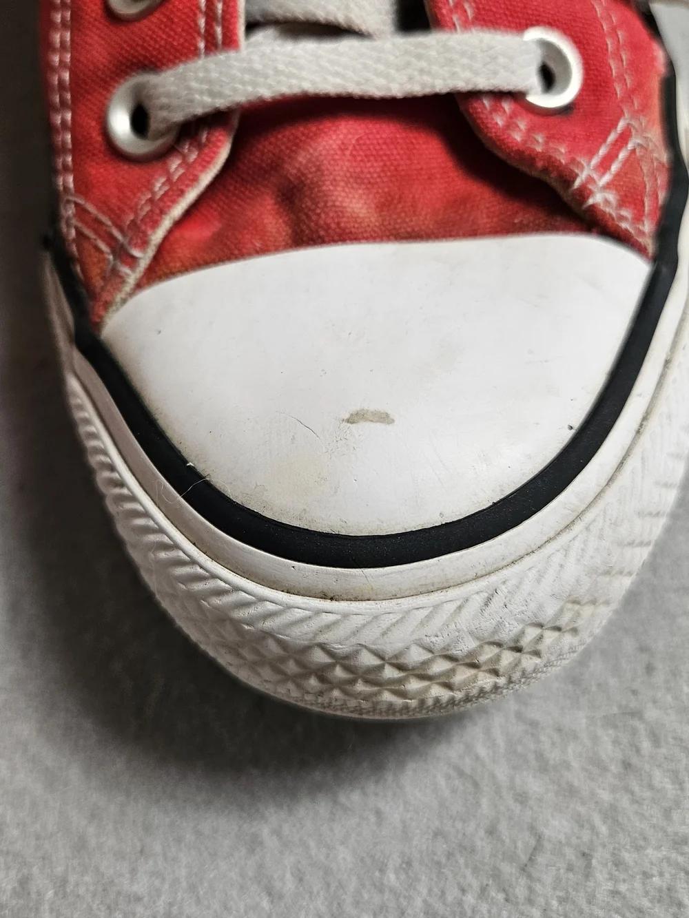 Converse Chuck Taylor All Star High Top Red Canvas Mens 7 Womens 9 - Picture 9 of 16